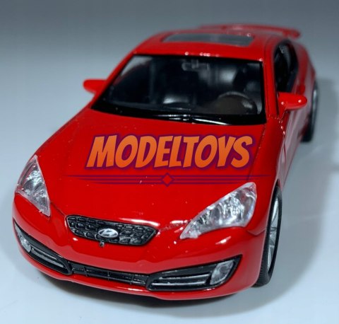 Hyundai Genesis Coupe czerwony 1:34 Welly 43628 Hyundai Genesis Coupe czerwony 1:34 Welly 43628
