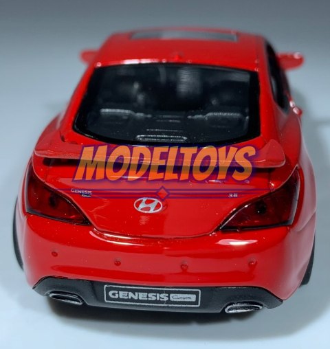 Hyundai Genesis Coupe czerwony 1:34 Welly 43628 Hyundai Genesis Coupe czerwony 1:34 Welly 43628