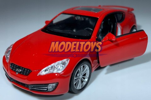 Hyundai Genesis Coupe czerwony 1:34 Welly 43628 Hyundai Genesis Coupe czerwony 1:34 Welly 43628
