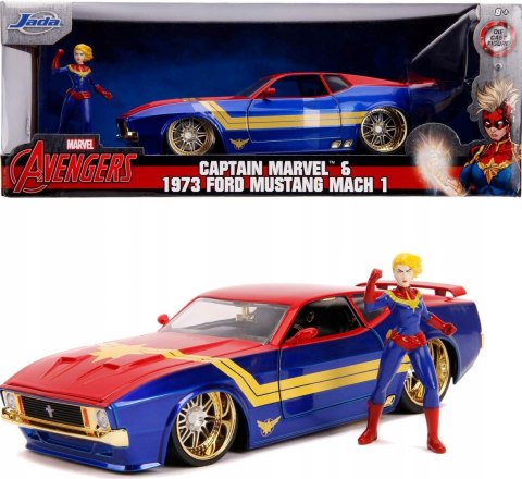 Ford Mustang '73 Captain Marvel AVENGERS JADA 1:24 Ford Mustang '73 Captain Marvel AVENGERS JADA 1:24
