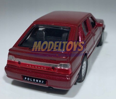 Polonez Caro Plus bordowy 1:34 Welly 43613 Polonez Caro Plus bordowy 1:34 Welly 43613