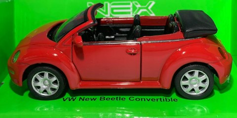 VW New Beetle Convertible red 1:34 Welly 42352F VW New Beetle Convertible red 1:34 Welly 42352F