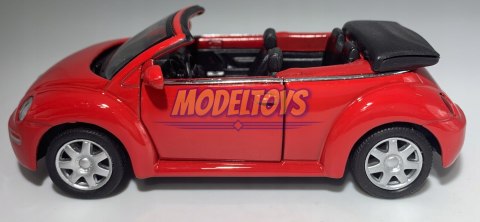 VW New Beetle Convertible red 1:34 Welly 42352F VW New Beetle Convertible red 1:34 Welly 42352F