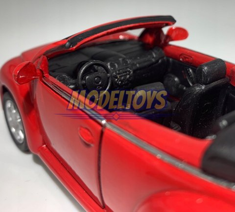 VW New Beetle Convertible red 1:34 Welly 42352F VW New Beetle Convertible red 1:34 Welly 42352F