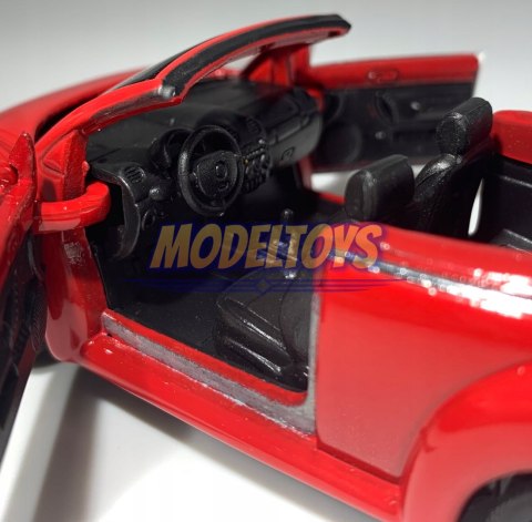 VW New Beetle Convertible red 1:34 Welly 42352F VW New Beetle Convertible red 1:34 Welly 42352F