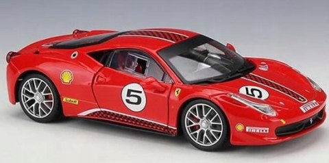 FERRARI 458 Challenge #5 red model Bburago 26302 FERRARI 458 Challenge #5 red model Bburago 26302