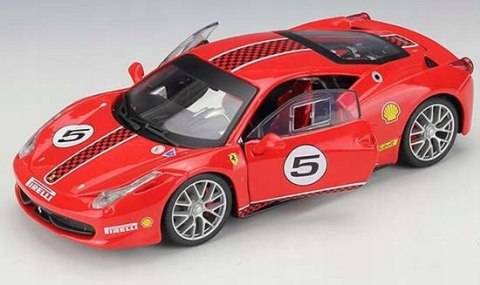 FERRARI 458 Challenge #5 red model Bburago 26302 FERRARI 458 Challenge #5 red model Bburago 26302