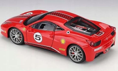 FERRARI 458 Challenge #5 red model Bburago 26302 FERRARI 458 Challenge #5 red model Bburago 26302