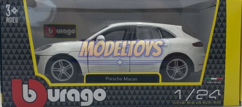 Porsche Macan white 1:24 model Bburago 21077 SUV Porsche Macan white 1:24 model Bburago 21077 SUV