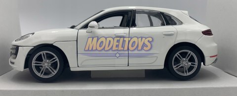 Porsche Macan white 1:24 model Bburago 21077 SUV Porsche Macan white 1:24 model Bburago 21077 SUV