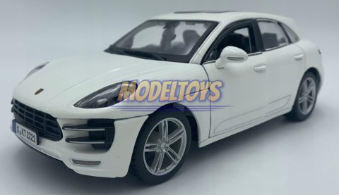 Porsche Macan white 1:24 model Bburago 21077 SUV Porsche Macan white 1:24 model Bburago 21077 SUV