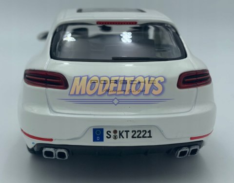 Porsche Macan white 1:24 model Bburago 21077 SUV Porsche Macan white 1:24 model Bburago 21077 SUV