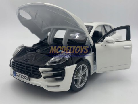 Porsche Macan white 1:24 model Bburago 21077 SUV Porsche Macan white 1:24 model Bburago 21077 SUV