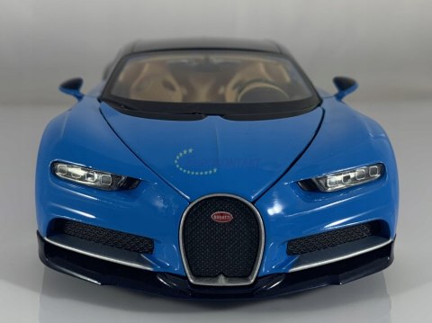 BUGATTI Chiron blue MODEL METAL WELLY 1:24 BUGATTI Chiron blue MODEL METAL WELLY 1:24