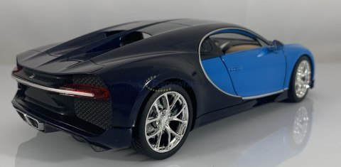 BUGATTI Chiron blue MODEL METAL WELLY 1:24 BUGATTI Chiron blue MODEL METAL WELLY 1:24