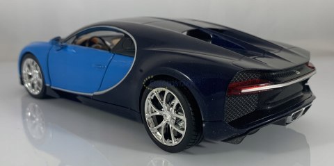 BUGATTI Chiron blue MODEL METAL WELLY 1:24 BUGATTI Chiron blue MODEL METAL WELLY 1:24