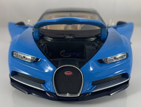 BUGATTI Chiron blue MODEL METAL WELLY 1:24 BUGATTI Chiron blue MODEL METAL WELLY 1:24