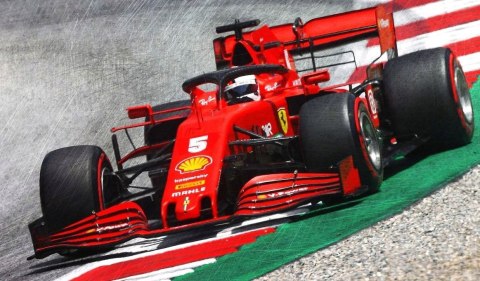 Bolid F1 Ferrari SF1000 Vettel 2020 BBurago 1:18