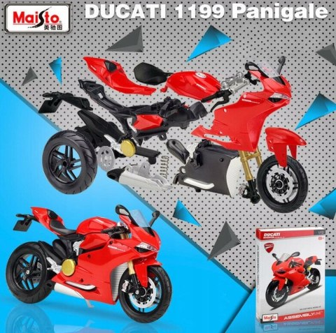 DUCATI 1199 Panigale d składania 1:12 Maisto 39193 DUCATI 1199 Panigale d składania 1:12 Maisto 39193