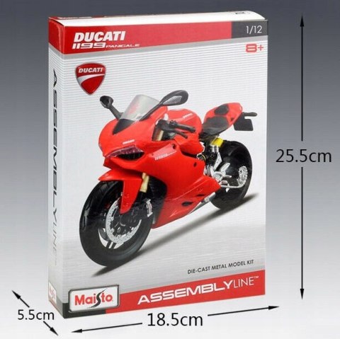 DUCATI 1199 Panigale d składania 1:12 Maisto 39193 DUCATI 1199 Panigale d składania 1:12 Maisto 39193