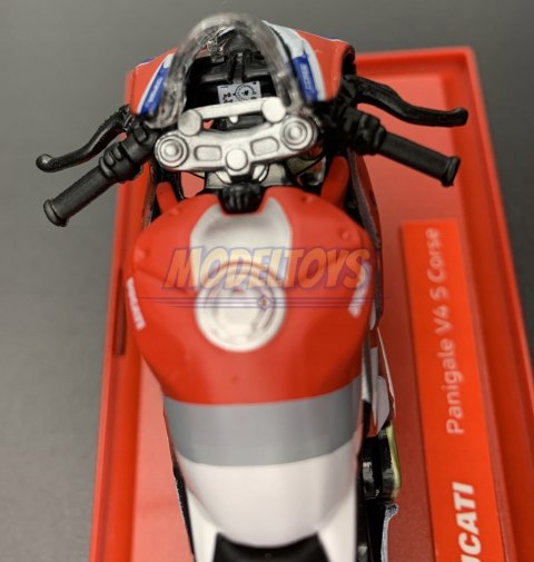 DUCATI Panigale V4 S Corse podstawka 1:18 Maisto DUCATI Panigale V4 S Corse podstawka 1:18 Maisto