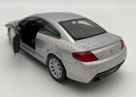 Peugeot 407 Coupe srebrny 1:34 Welly 42368F Peugeot 407 Coupe srebrny 1:34 Welly 42368F
