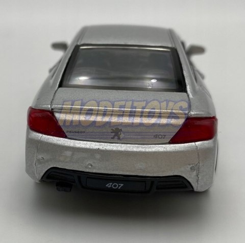 Peugeot 407 Coupe srebrny 1:34 Welly 42368F Peugeot 407 Coupe srebrny 1:34 Welly 42368F