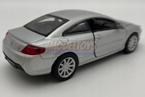 Peugeot 407 Coupe srebrny 1:34 Welly 42368F Peugeot 407 Coupe srebrny 1:34 Welly 42368F