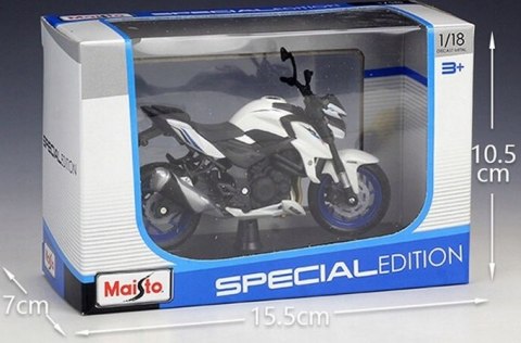 SUZUKI GSX S750 ABS na podstawce model 1:18 Maisto SUZUKI GSX S750 ABS na podstawce model 1:18 Maisto