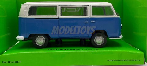 Volkswagen T2 Bus 1972 niebieski 1:34 Welly 42347F Volkswagen T2 Bus 1972 niebieski 1:34 Welly 42347F