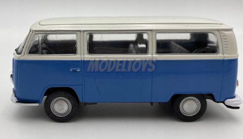 Volkswagen T2 Bus 1972 niebieski 1:34 Welly 42347F Volkswagen T2 Bus 1972 niebieski 1:34 Welly 42347F