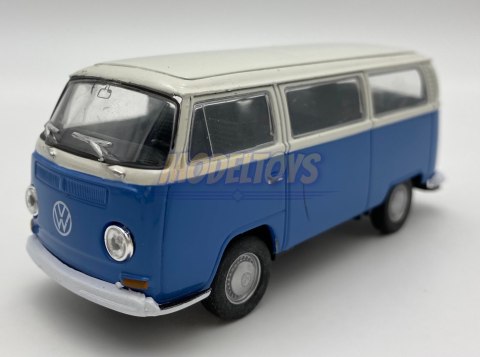 Volkswagen T2 Bus 1972 niebieski 1:34 Welly 42347F Volkswagen T2 Bus 1972 niebieski 1:34 Welly 42347F