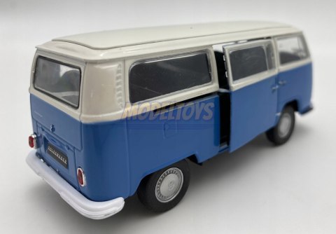 Volkswagen T2 Bus 1972 niebieski 1:34 Welly 42347F Volkswagen T2 Bus 1972 niebieski 1:34 Welly 42347F