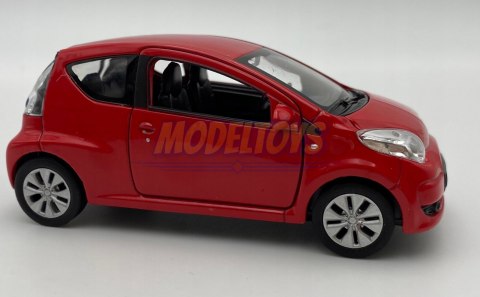Citroen C1 czerwony 1:34 Welly 43614F Citroen C1 czerwony 1:34 Welly 43614F