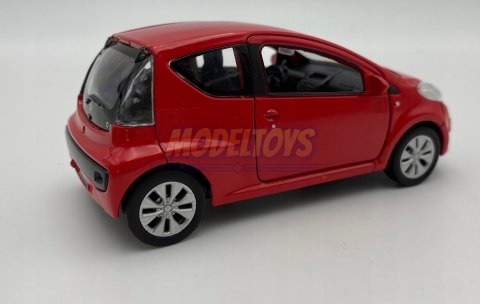 Citroen C1 czerwony 1:34 Welly 43614F Citroen C1 czerwony 1:34 Welly 43614F