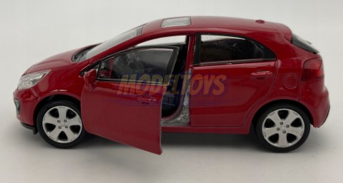 KIA Rio czerwona 1:34 Welly 43670RI-F KIA Rio czerwona 1:34 Welly 43670RI-F