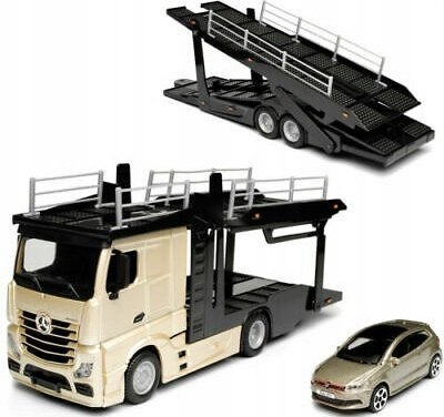 Mercedes ACTROS lora Volkswagen Polo Bburago 1:43 Mercedes ACTROS lora Volkswagen Polo Bburago 1:43