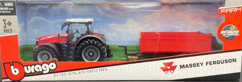 Traktor Massey Ferguson 8740S przyczepa BBURAGO Traktor Massey Ferguson 8740S przyczepa BBURAGO