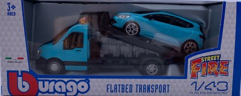 AUTOLAWETA laweta + RENAULT Clio Bburago 1:43 AUTOLAWETA laweta + RENAULT Clio Bburago 1:43