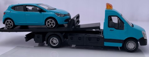 AUTOLAWETA laweta + RENAULT Clio Bburago 1:43 AUTOLAWETA laweta + RENAULT Clio Bburago 1:43