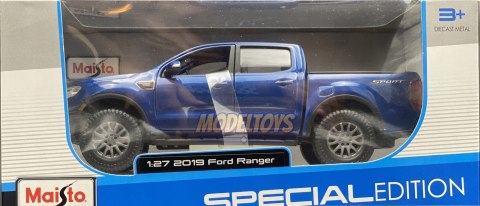 FORD Ranger blue pickup 1:27 model Maisto 31521 FORD Ranger blue pickup 1:27 model Maisto 31521