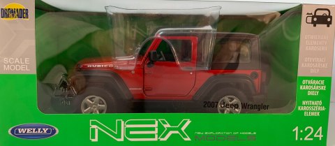 JEEP Wrangler Rubicon Hard Top model Welly 1:24 JEEP Wrangler Rubicon Hard Top model Welly 1:24