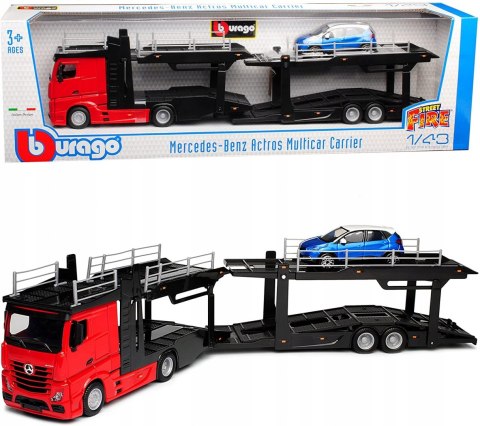 Mercedes ACTROS lora + Renault Captur Bburago 1:43 Mercedes ACTROS lora + Renault Captur Bburago 1:43
