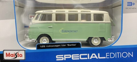 Volkswagen T1 VW SAMBA ogórek 1:25 Maisto 31956 Volkswagen T1 VW SAMBA ogórek 1:25 Maisto 31956