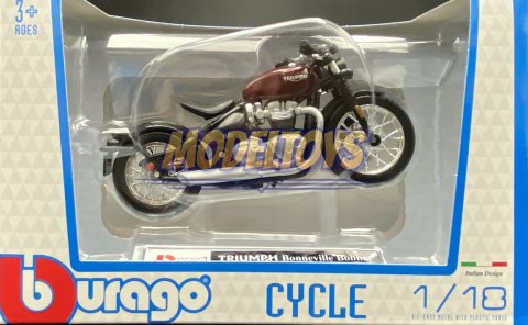 TRIUMPH Bonneville Bobber model 1:18 Bburago TRIUMPH Bonneville Bobber model 1:18 Bburago