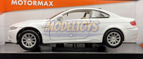 BMW M3 Coupe 2008 white model 1:24 Motormax 73347 BMW M3 Coupe 2008 white model 1:24 Motormax 73347