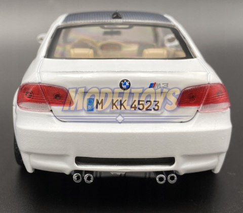 BMW M3 Coupe 2008 white model 1:24 Motormax 73347 BMW M3 Coupe 2008 white model 1:24 Motormax 73347