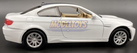 BMW M3 Coupe 2008 white model 1:24 Motormax 73347 BMW M3 Coupe 2008 white model 1:24 Motormax 73347