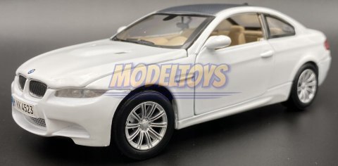 BMW M3 Coupe 2008 white model 1:24 Motormax 73347 BMW M3 Coupe 2008 white model 1:24 Motormax 73347