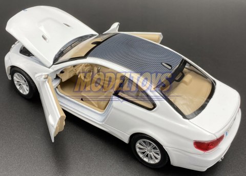 BMW M3 Coupe 2008 white model 1:24 Motormax 73347 BMW M3 Coupe 2008 white model 1:24 Motormax 73347
